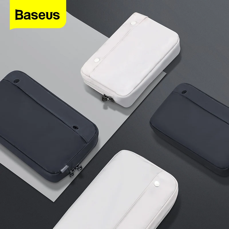 Baseus Phone Bag Case For iPhone 11 Huawei Samsung Xiaomi Portable Digital Storage Bag Fabric Waterproof Travel Bag Phone Pouch
