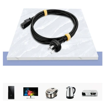 

1.8M AC Power Cord Universal 3 Plug-in Suffix for Desktop Display Printer Projector Rice Cooker Kettle Computer Connection Line