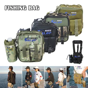 

Waterproof Fishing Tackle Bag Lure Shoulder Strap Multifunction Storage Pockets ALS88