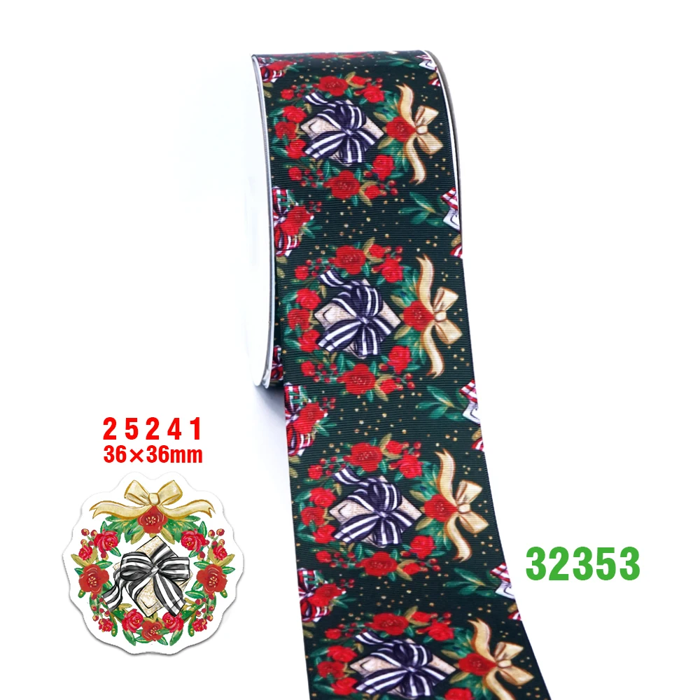 32353 50 ярдов мультфильм напечатанный grosgrain ленты 32176 - Цвет: 32353