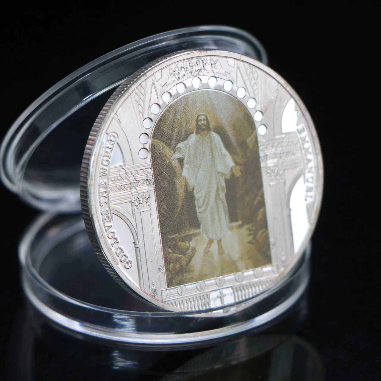 New Jesus The Last Supper Commemorative Coins Silver Gold Plated Coin