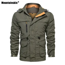 Mountainskin, мужские толстые походные куртки, зимние уличные спортивные флисовые пальто с капюшоном, рабочие треккинговые мужские куртки, европейские размеры VA633