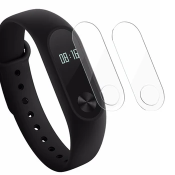 

2pcs Smart Bracelet HD Screen Protector Dustproof Transparent Full Coverage Ultra-thin Accessory With Hole For Xiaomi Mi 2