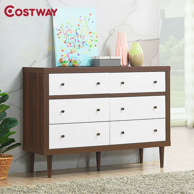 6 Drawer Wooden Chest of Drawers  2