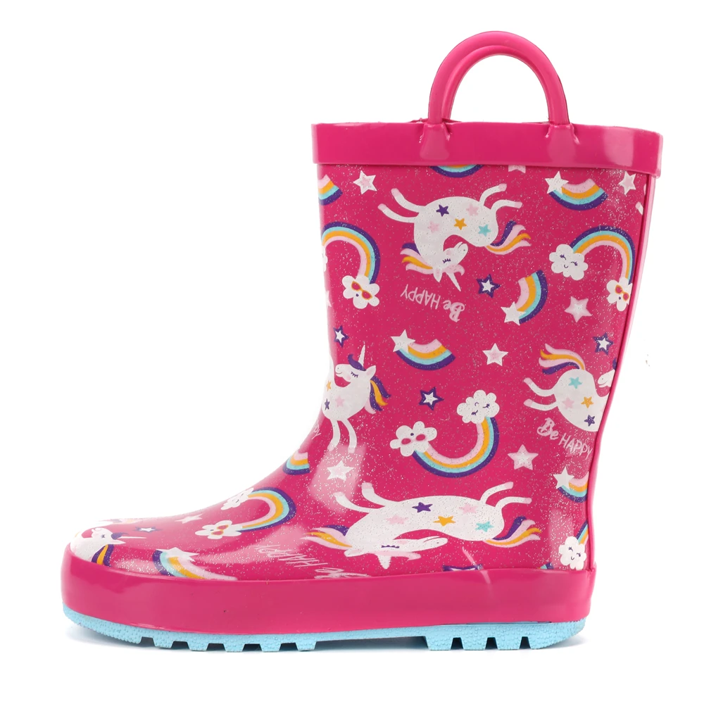 Unicorn Rainbow Pattern Rain Boots