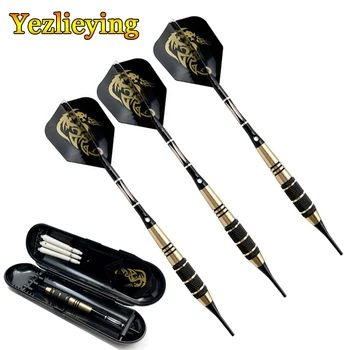 

3pcs/Set Professional Darts 18 Grams Soft Tip Darts Aluminum Tree Beautiful Darts Flight High Quality With Dart Box