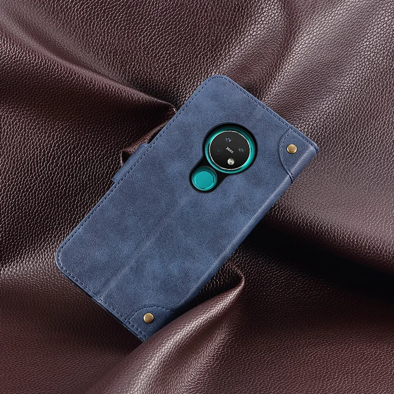 Деловой кожаный чехол для Nokia 6,2 чехол Роскошный винтажный откидной Чехол-кошелек для Nokia 6,2 TA-1198 TA-1200 Ретро Чехол 6,3 дюйма