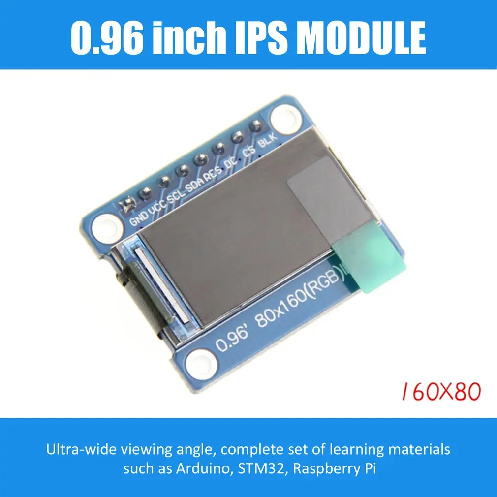 0,96 дюймовый ЖК-дисплей модуль ips экран 160x80 HD разрешение SPI интерфейс со встроенным сменный контроллер