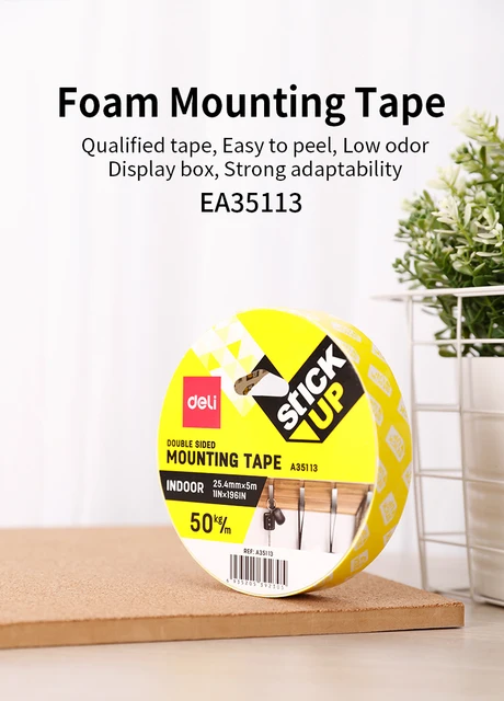 DELI EA35011 Foam Mounting Tape 2 PCS/Lot strong adhesive double sided  tapes multiple usage home use office supply