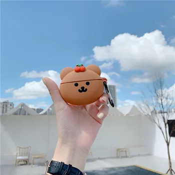 

Kawaii Cherry Bear Earphone Case For Airpods pro 3 Cute Silicone Wireless Bluetooth Protective Cover For Airpods 2 Accessories