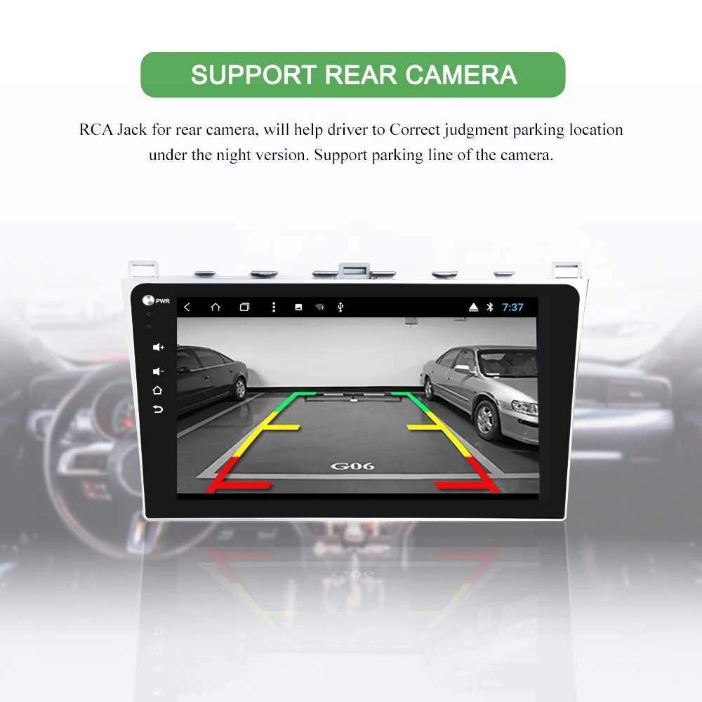 Bonroad Android 9,0 автомобильный мультимедийный плеер для Mazda 6 2008- gps Радио стерео видео gps навигация RAM2G Rom16G(без DVD