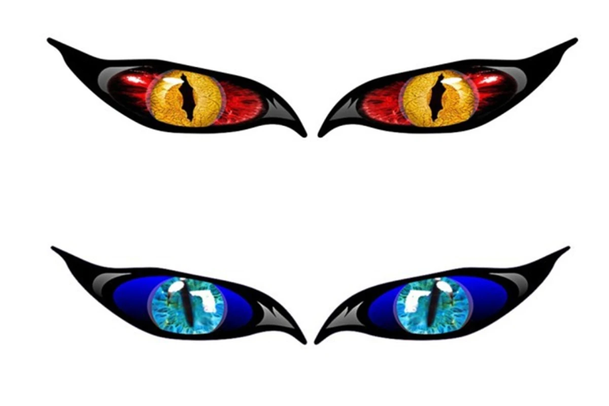 

Coolest Creative Stickers for Car Accessories Evil Eye Pvc Zombie Sunscreen Waterproof Decals for Rearview Mirror 13cm*12cm