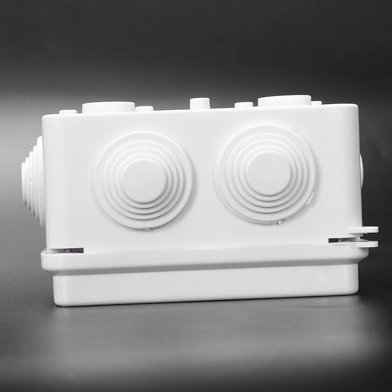 White ABS IP65 Waterproof Enclosure Square Junction Box 100x100x70mm