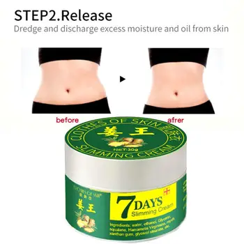 

30g 7 Days Ginger Slimming Massage Cream Weight Loss Fat Burning Anti Cellulite