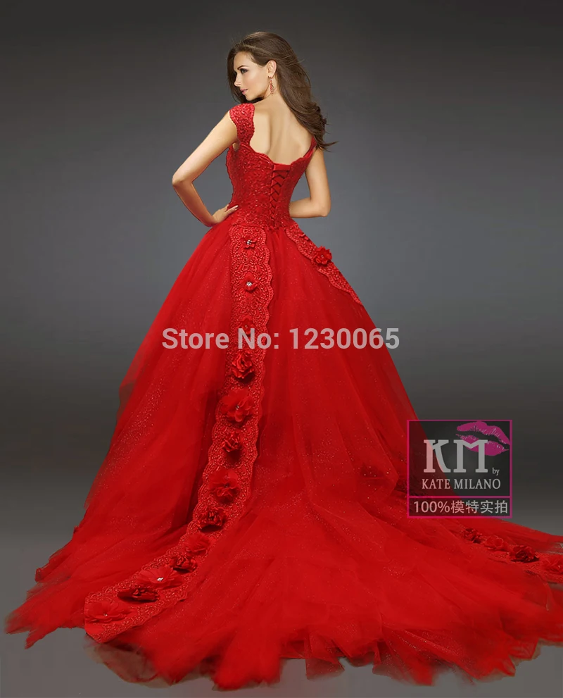 Романтическое Новое дизайнерское Цветочное платье vestido de noiva Casamento с аппликацией, сексуальное кружевное Красное Свадебное бальное платье, платья для матери невесты