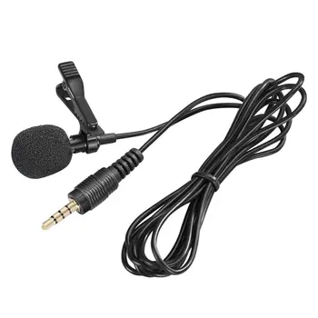 

2020 Newly Mini Lavalier Mic 3.5mm Jack Tie Clip Microphones Smart Phone Recording PC Clip-on Lapel For Speaking Singing Speech