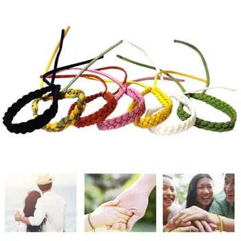 

5Pcs Mosquito Repellent Plant Essence Oil Wristband Anti-mosquito Insect Bugs Braided Leather Bracelet Protection Bangle