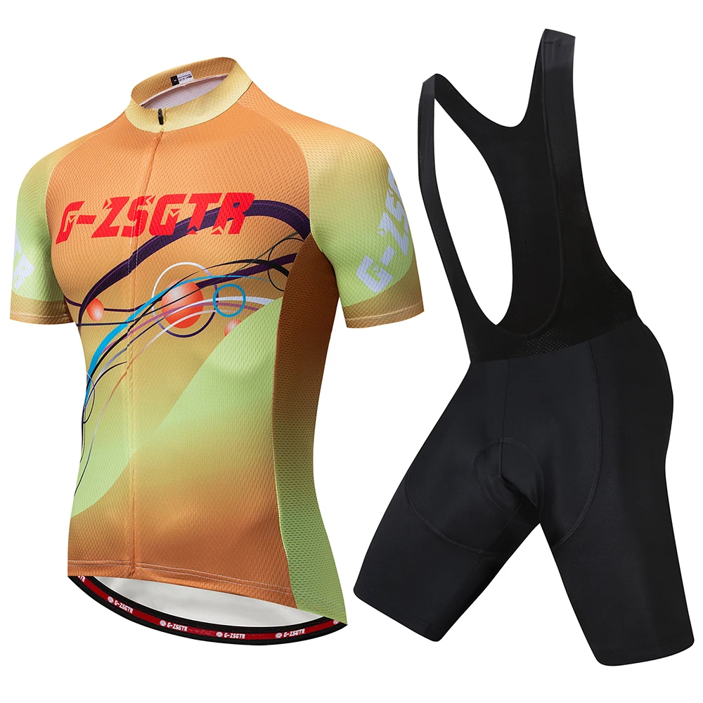 

2019 Pro Men Cycling Jersey Set MTB Clothes Quick Dry Bicycle Summer Sportswear Bike Jerseys 9D Gel Bib Shorts Traje de ciclismo