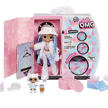 

L.O.L Surprise! O.M.G. Winter Disco Snowlicious Fashion Doll & Sister LOL Doll For Kids Toy