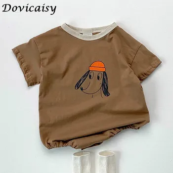 

summer Baby clothes Toddler Infant Baby Boys Girls bodysuit Cartoon Jumpsuit Baby Unisex Dog Cute Bodysuit Clothes Cotton Outfit