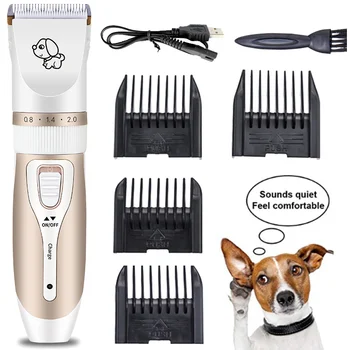 

USB Rechargeable Dog Hair Trimmer Grooming Pet Hairdressers Tool Low Noise Cordless Fur Clipper For Pet Dog Cat