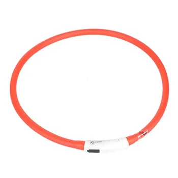 

Adjustable Rechargeable 4-mode LED Pet Cat Dog Safety Collar (Orange)