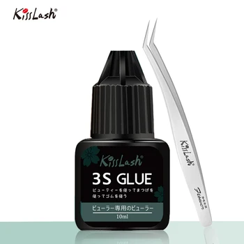 

10ML eyelash glue 3S Dry Strong eyelash extension glue not thick glue Adhesive Retention 5-7 Weeks Low Smell Mink Eyelash Glue