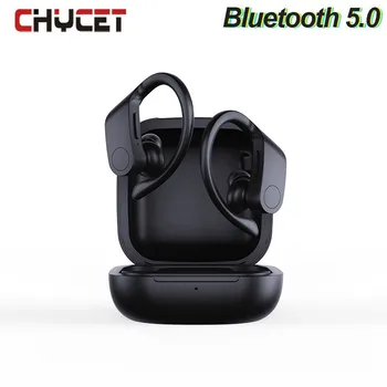 

bluetooth 5.0 tws earphones IPX4 waterproof true wireless earbuds ear hooktype headset HiFi stereo Earpiece with charging box