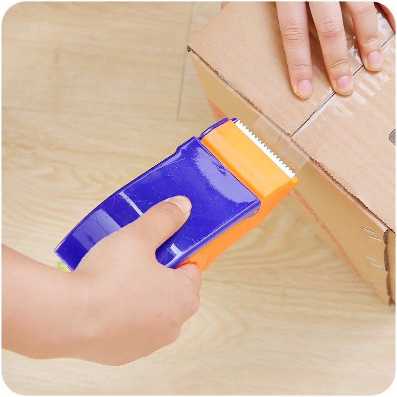 Taper Cutter Transparent Adhesive Tape Dispenser School Desktop Blue Washi Holder Packing Office Supplies | Инструменты