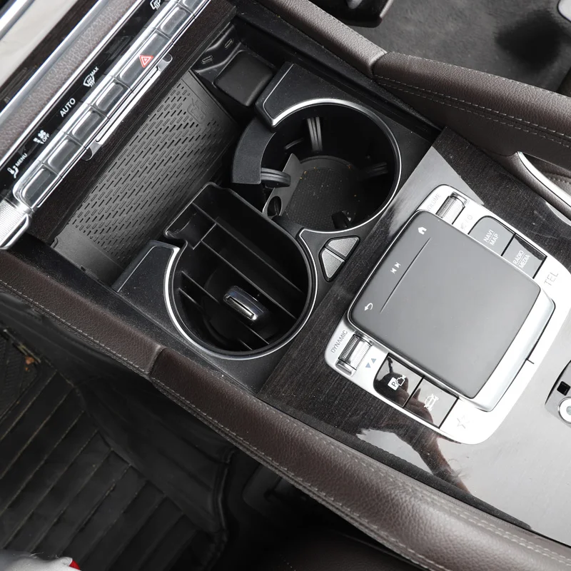 Коробка для хранения подстаканников для Mercedes gle w167 gle carbon gle gle 350/amg 450 500e amg ixterior декоративные аксессуары