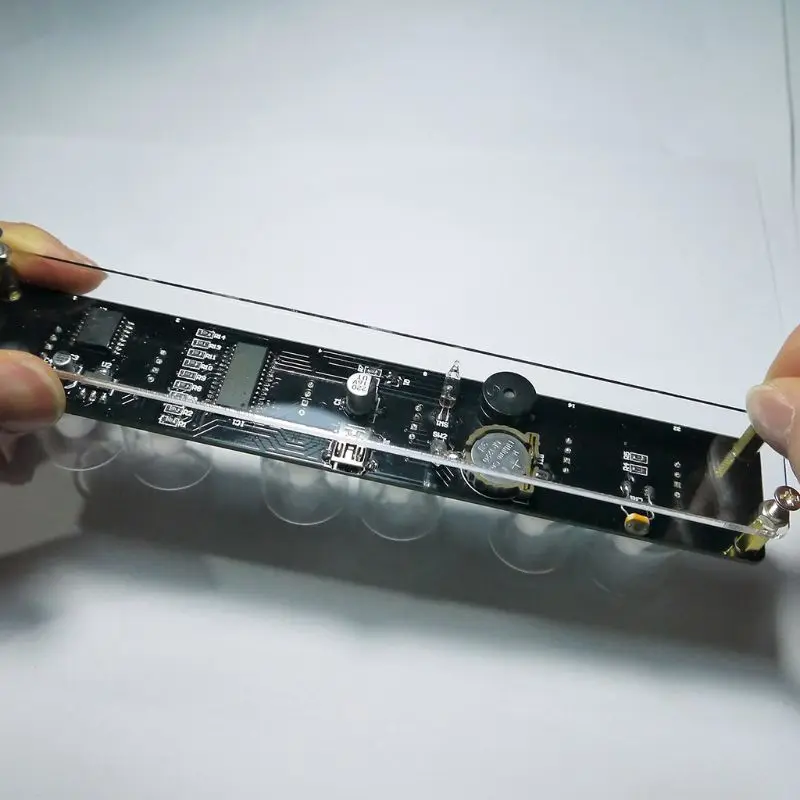 Творческий RGB Цвет часовой набор 51 СКМ электронный комплект «сделай сам» красочные световые часы 649E