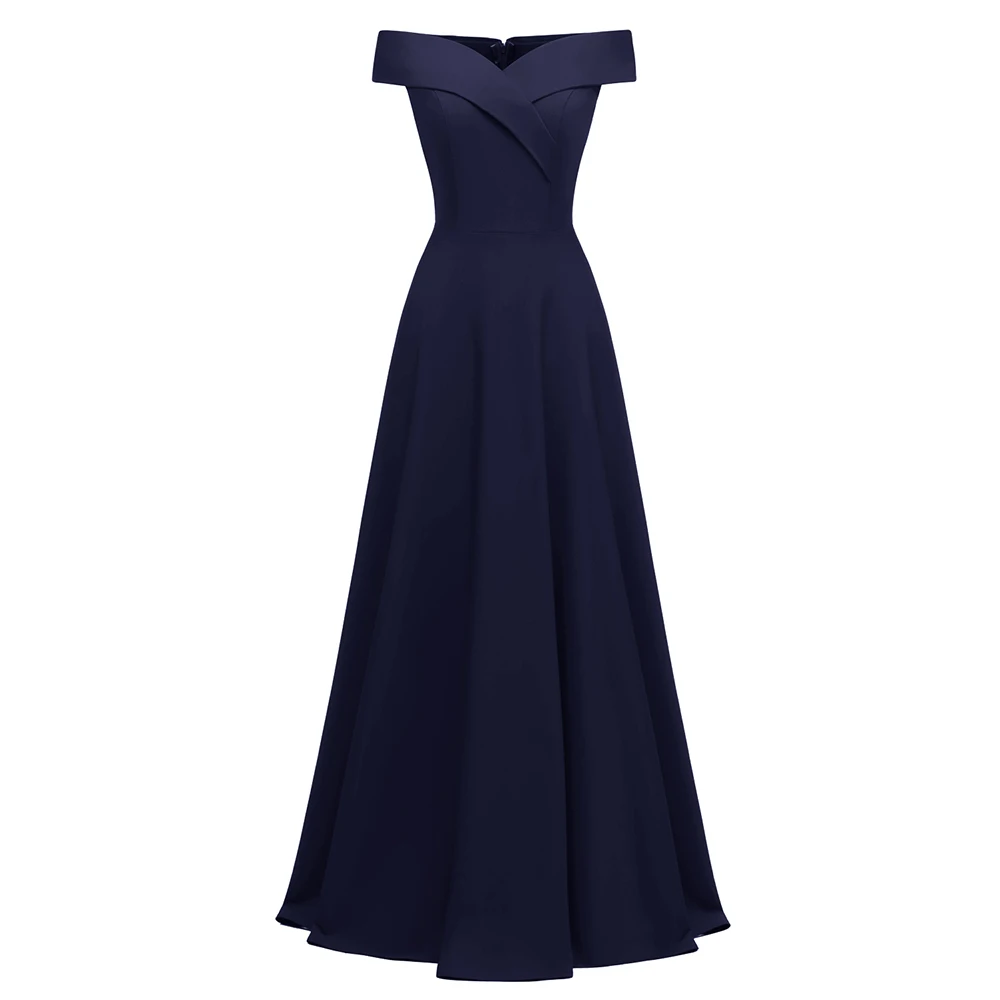 Woman Plus Size Evening Maxi Dress Big Fashion Slash Neck Off Shoulder Vestido De Festa Vintage Elegant Long Party Dresses | Женская