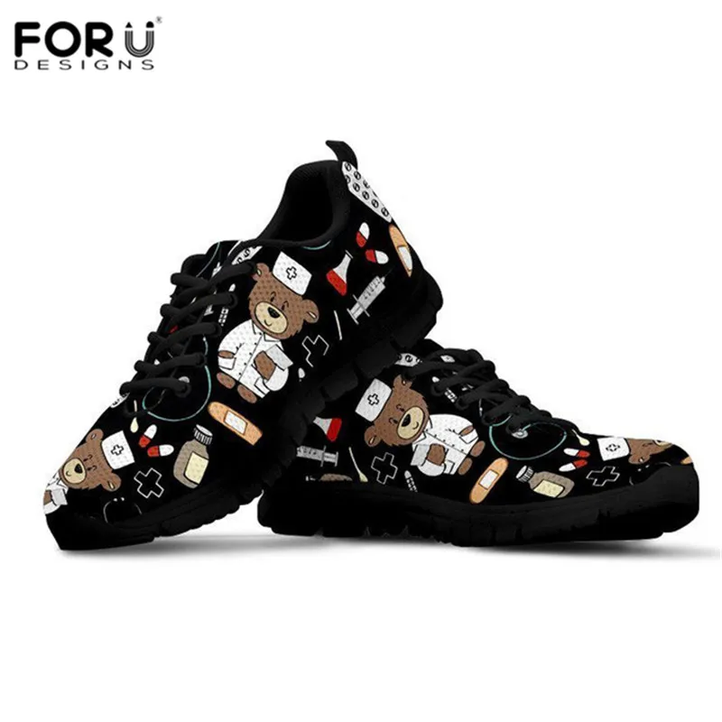 YQ1026BAQ FORUDESIGNS Female Slip on Breathable Shoes Woman Nursing White Women Tops Luxury Brand Design Zapatos Casual Mujer Size 35-46 - Цвет: YQ1026BAQ