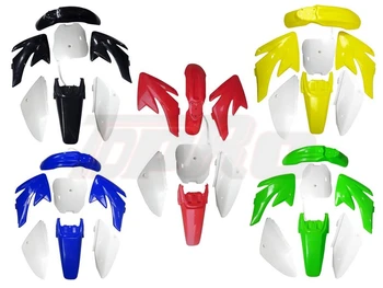 

Full Fairing Kits Plastics Fairing Fend Motorcycle Mudguards Panels Plastic Body Cover for CRF70 150cc 160cc PIT Dirt Bike
