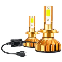 Светодиодный фар автомобиля F2 Автомобильная передняя фара светодиодный Автомобильные фары H1 H4 H7 H11H15 9005 9006