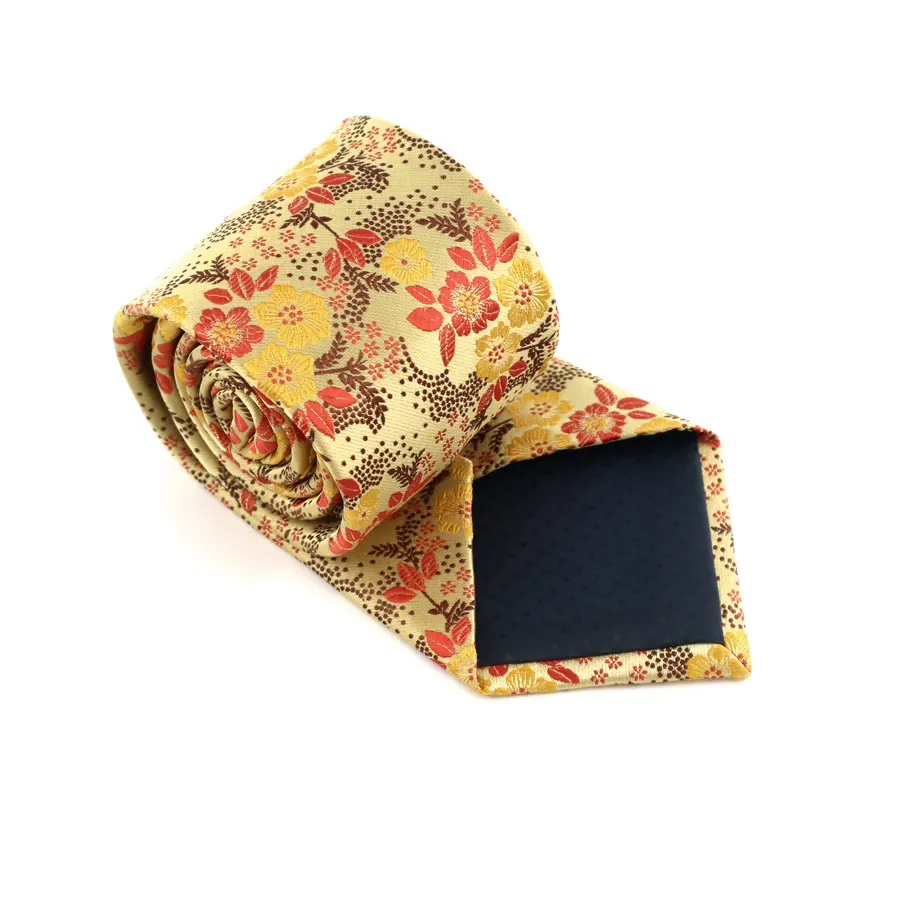 Роскошные классические шелковые мужские галстуки 8 см Цветочные жаккардовые