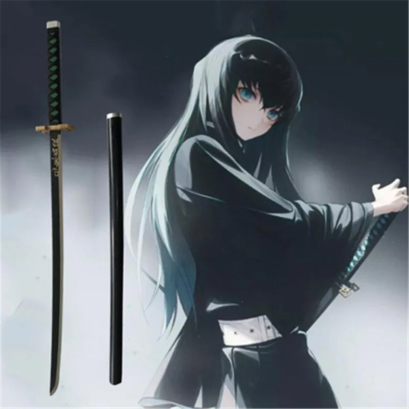 Новинка 104 см Kimetsu no Yaiba меч катана демон убийца Tokitou Muichirou Косплей Satoman Tanjiro аниме
