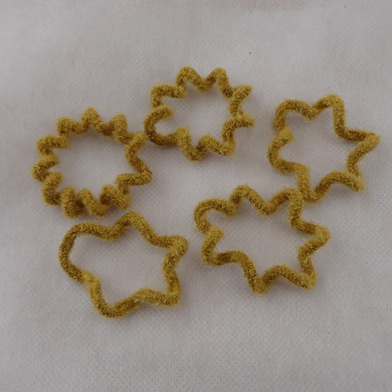 Yellow hair tie 50 шт., 4,0 см, бархатные шнуры для телефона, эластичные резинки для волос, Детские эластичные резинки для волос, веревки, крученые резинки для волос, аксессуары для волос - Цвет: Yellow hair tie