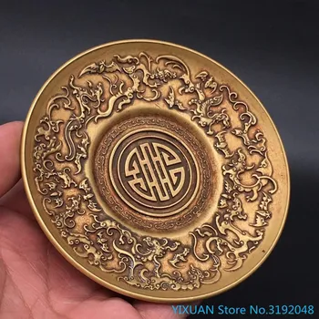

Jiufengxianshou placa de cobre puro bandeja de té bandeja de cobre fundido de precisión bandeja de placa de cobre grabado