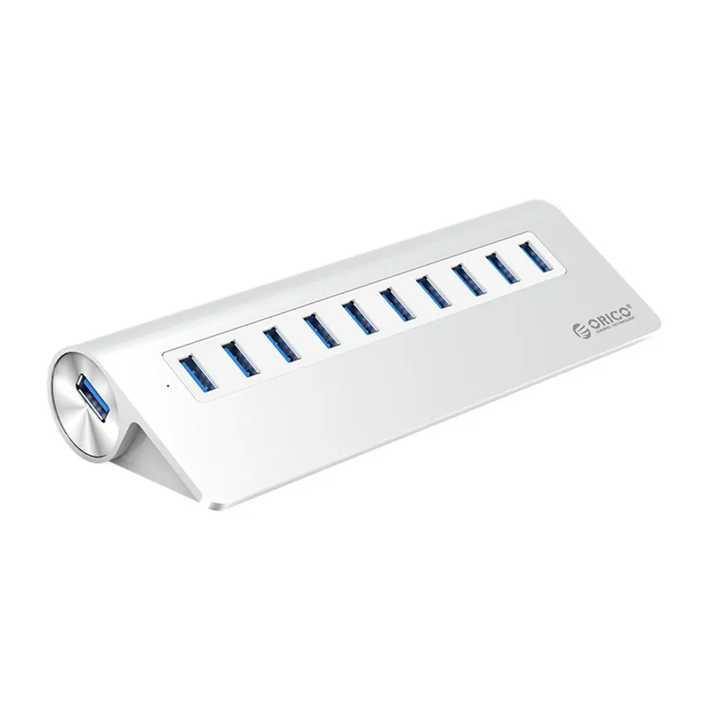 10 USB3.0 концентратор портов SuperSpeed концентратор разветвитель 5 Гбит/с адаптер для Windows Mac ноутбук ПК сотовый телефон с AU ЕС США Великобритания разъем