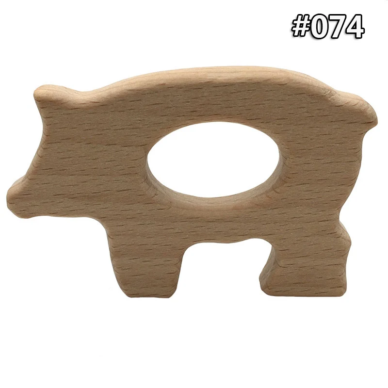 Wood Teether -074 Детское дерево Прорезыватель еды деревянное ожерелье Черепаха коала Кит Форма черепаха безопасные игрушки Сертификация новорожденный деревянный Прорезыватель - Цвет: Wood Teether -074