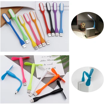 

Creative Cute Colorful USB Mini Fan andLED Light Lamp USB Fan Flexible Portable Mini Fan LED Light Lamp Computer USB powersupply