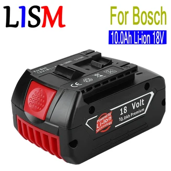 

Original 18V 10000mah Rechargeable Li-ion Battery For Bosch 18V Battery Backup 10.0A Portable Replacement BAT609 Indicator light
