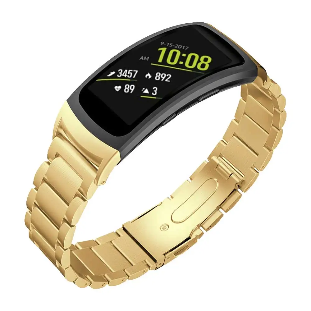 Браслет из нержавеющей стали ремешок для samsung gear Fit2 R360 сменный ремешок для часов Ремешок для samsung gear Fit2 Pro R365 ремень