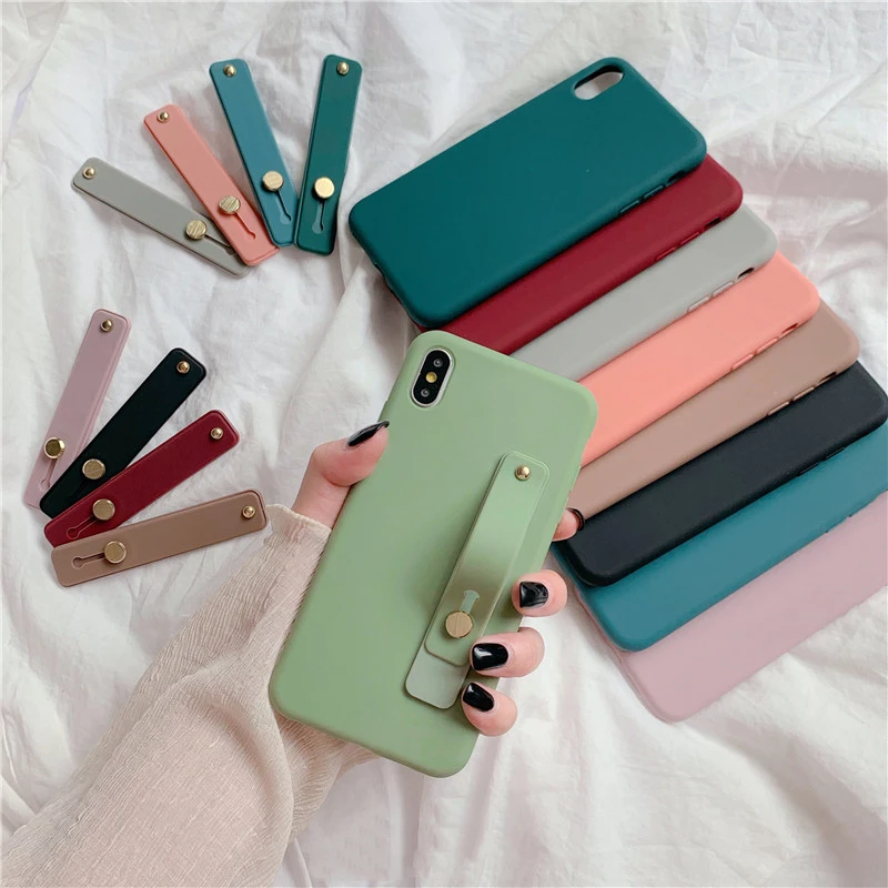 Чехол для телефона с ремешком на запястье iphone 11 Pro Max XR XS MAX X 7 8 6 6s Plus мягкие