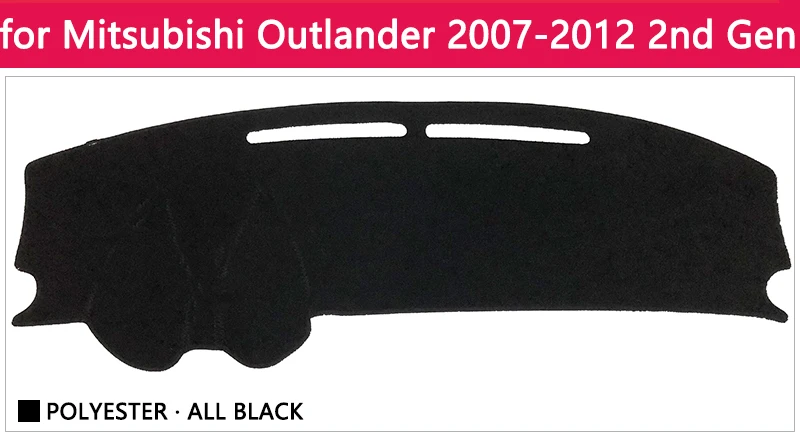 Для Mitsubishi Outlander 2007~ 2nd 3rd Gen Противоскользящий коврик на приборную панель солнцезащитный коврик Dash автомобильные аксессуары с покрытием