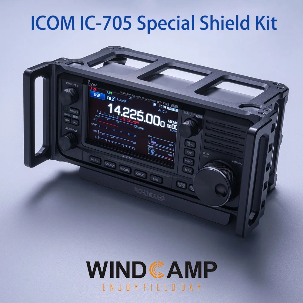Design Originale Windcamp Ark-705 Custodia Protettiva Per Gabbia Custodia Protettiva Radio Per Icom 705 Ic-705 Staffa Di Montaggio Cnc