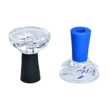 Силиконовая стеклянная кальянная чаша трубка для кальяна Sisha Sheesha Chicha Narguile Cachimba Nargile аксессуары высокая термостойкость