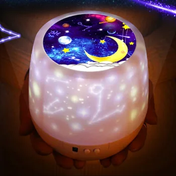 

Starry Sky Night Light Planet Magic Projector LED Lamp Colorful Rotate Flashing Star Night Lamp Kids Baby Bedroom Christmas Gift