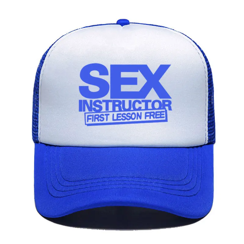 Sex Instructor Funny Creative Baseball Cap Casual Men Women Parent-child Hats Mesh Visor Outdoor Sun Hat Adjustable Caps baseball cap baseball caps